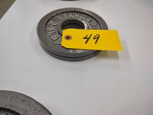 lot 49 image: (2) 2.5 lb. Weights...