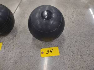 lot 54 image: 5 lb. Strength Training Slam Ball...