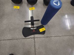 lot 56 image: AB Wheel with Knee Pad & Foam Rolle...