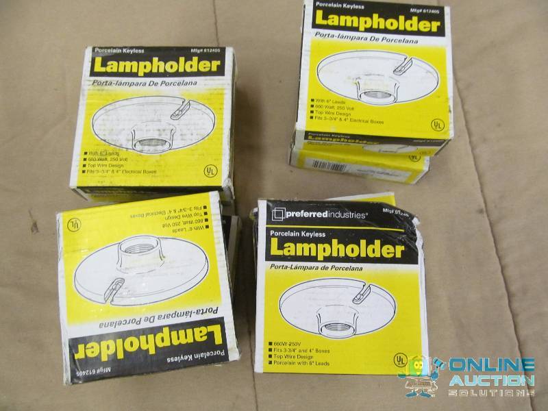 lot 44 image: Lamp holders