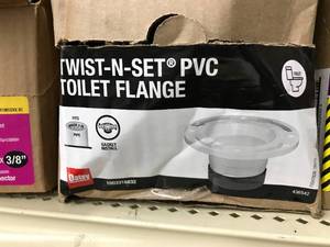 TWIST N SET PVC TOILET FLANGE