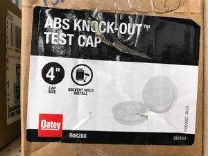 lot 7 image: ABS KNOCK OUT TEST CAP