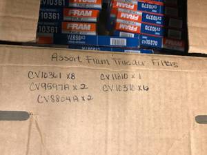lot 21 image: ASSORTED FRAM TRUE AIR FILTERS-FORD-GM-CHRYSLER