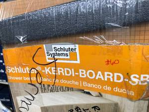 lot 60 image: SHOWER BENCH BOARDS