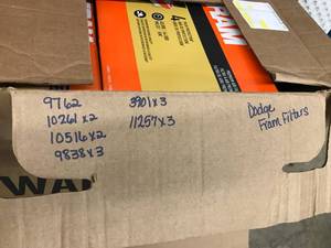 lot 84 image: DODGE FRAM FILTERS