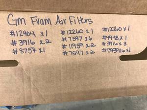 lot 85 image: GM FRAM FILTERS