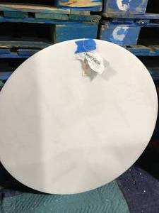lot 96 image: SMALL WHITE ROUND TABLETOP, NO BASE