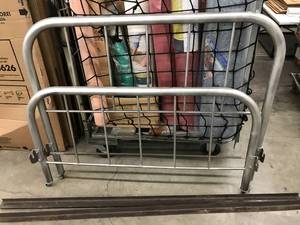 lot 131 image: OLD BED FRAME- METAL