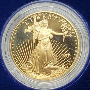 1997-W Proof American Gold Eagle-1 toz in OGP-Airtite