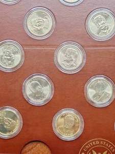507 Presidential Dollars--39 in Airtites & 39 Sealed Rolls of 12 each