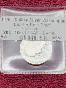 lot 67 image: 1776-1976-S 40% Silver Proof Washington Quarter