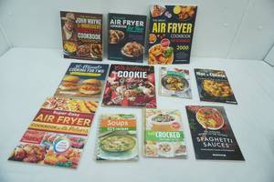 lot 33 image: Cookbook Lot John Wayne 5 Ingredient Homestyle Cookbook and more