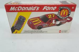 lot 85 image: Vintage 1993 McDonalds Racing Car Telephone. Model #27 (new in box)
