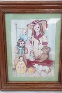 lot 143 image: Framed Art Print by Pat Young 14.25x17.25