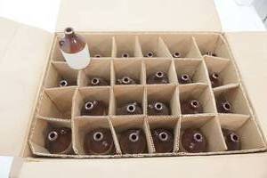 lot 146 image: Case of Two-Toned Speckled Stoneware Mini Jugs 4.5 tall with a 2.25 diameter base. (24ct) USA on bottom