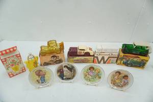 lot 216 image: Vintage Avon Perfume, Aftershave, & Cologne Bottles with Original Boxes Vintage Avon Collectors Plates with original boxes