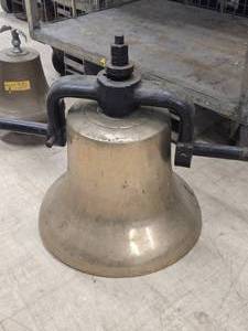 Vintage 16 Brass Railroad Locomotive Bell with Clapper