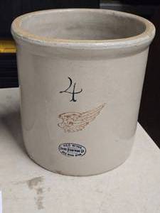 Red Wing 4-Gallon Stoneware Crock 12 x 12