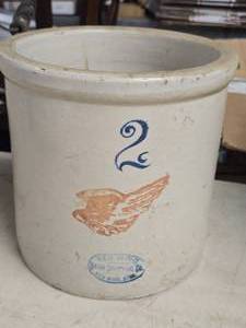 Red Wing 2-Gallon Stoneware Jug 9 x 9 12