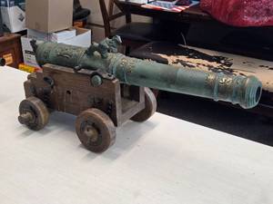 Model Cannon, Bronze Copy of Vasakanon From 1626 Swedish Metalkonst AB Carlskronay  2nd Half 20th Century