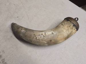 Vintage 18th Century American Revolutionary War Era Riflemans Powder Horn