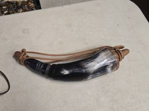 Vintage Rendevous Mountain Man Riflemans Powder Horn