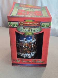 2003 Budweiser Clydsedales Holiday Edition Beer Stein - Old Towne Holiday by Budweiser (in original packaging)