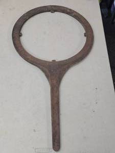 Vintage 36 Cast Iron Cannonball Sizing Tool