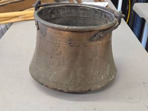 Vintage Copper Cauldron 10 x 12