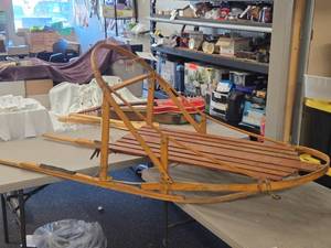 Wooden Dog Sled 77 x 22 x 28