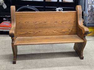 Wooden Church Pew 55 x 22 x 38