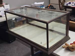 Glass and Wood Mirrored Display Box