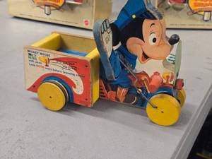 Vintage 1956 Mickey Mouse Safety Patrol Pull Toy