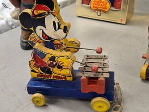 Vintage 1939 Mickey Mouse Xylophone Pull Toy