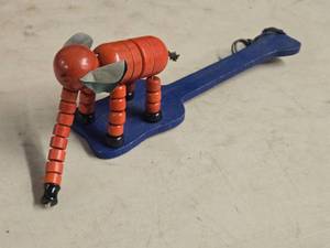 Vintage Paddle Toy - Jumbo Jitter Bug Pop-Up Kritter by Fisher-Price (1930s)