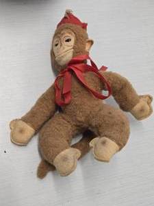 Vintage Character Novelty Monkey Chimp theme Mohair Stuffie