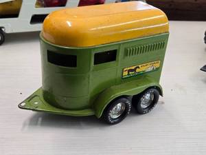 Vintage 1960s-1970s Nylint Stables Pressed Steel Toy Horse Trailer
