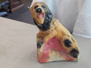 Vintage Lion theme Carnival Chalkware Statue