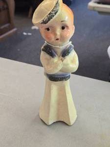 Vintage 1930s-1940s Sailor Boy theme Carnival Chalkware Statue