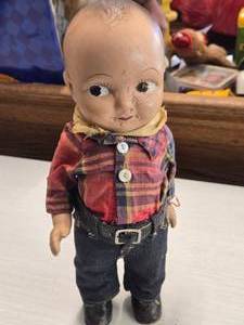 Vintage 1950s Buddy Lee - Lee Jeans Denin Real Original Plastic Cowboy Doll