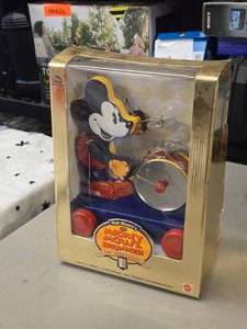 Walt Disneys Limited Edition 60th Anniversary 1997 Reproduction of Mickey Mouse Drummer Real Working Toy (Originally Made in 1937) (in original packaging)