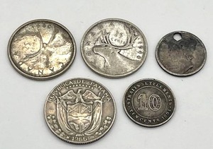 lot 8 image: Antique and Vintage Silver Coin Lot (Foreign & U.S.)
