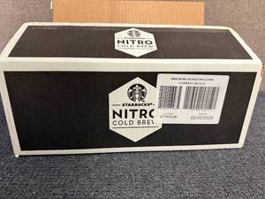lot 40 image: 8 Cans Of Starbucks Nitro Cold Brew
