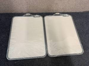 lot 58 image: 2 Double Sided Cutting Boards