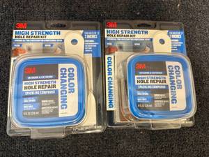 lot 77 image: 2 Packs Of 3M High Strength Hole Repair Kits