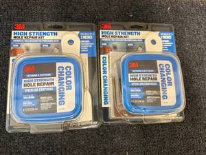lot 78 image: 2 Packs Of 3M High Strength Hole Repair Kits