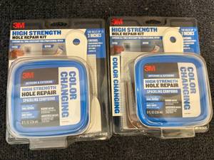 lot 80 image: 2 Packs Of 3M High Strength Hole Repair Kits