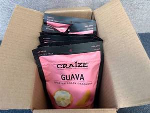 lot 178 image: 6 Bags Of Craize Guava Snack Crackers