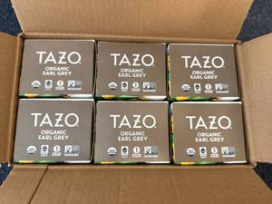 lot 209 image: 6 Boxes Of Tazo Earl Grey Tea