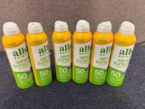 lot 330 image: 6 Bottles Of Alba Botanical 50 Spf Sunscreen